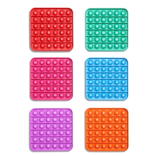 The Fidget Game 5" CVC Word Pop It Mats Set